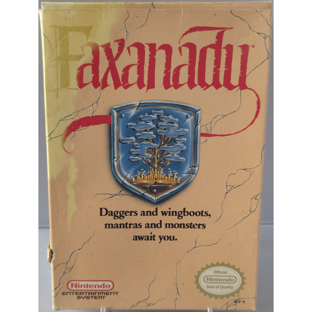 Faxanadu - NES - Box - Game &‎ Sleeve - 19 Stamp - Cleaned - Tested and Working